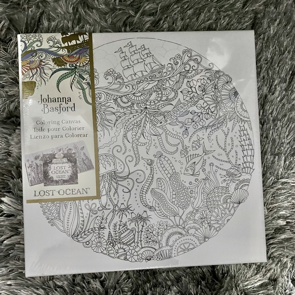 NEW Coloring Canvas - Lost Ocean, Johanna Basford